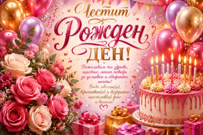 Готовые открытки с днем рождения — открытка 28