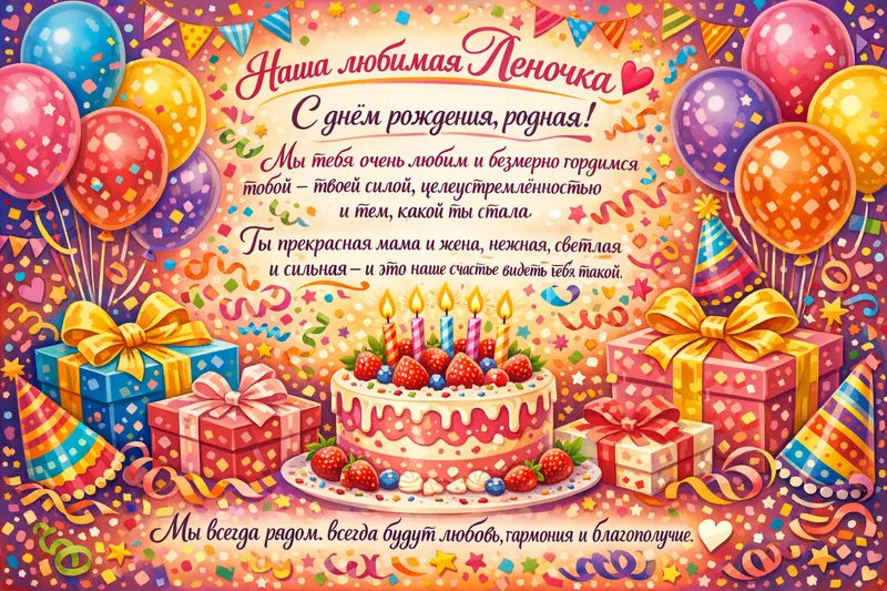 Готовые открытки с днем рождения — открытка 40
