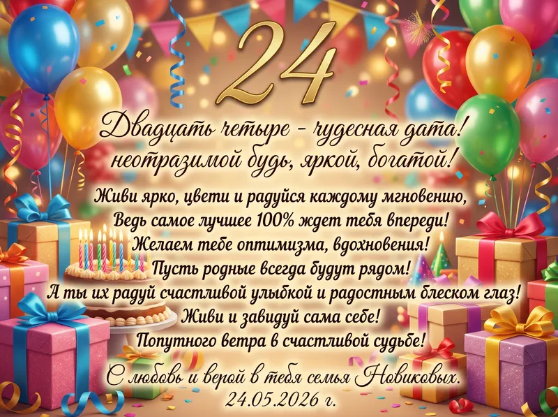 Готовые открытки с днем рождения — открытка 20