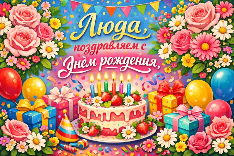 Готовые открытки с днем рождения — открытка 24