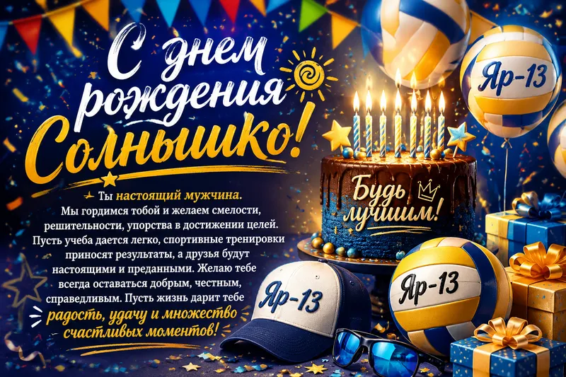 Готовые открытки с днем рождения — открытка 14