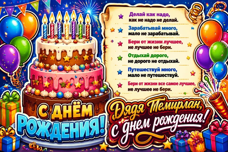 Готовые открытки с днем рождения — открытка 30