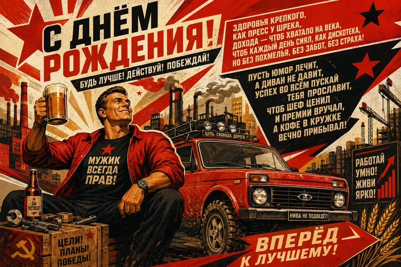 Готовые открытки с днем рождения — открытка 31