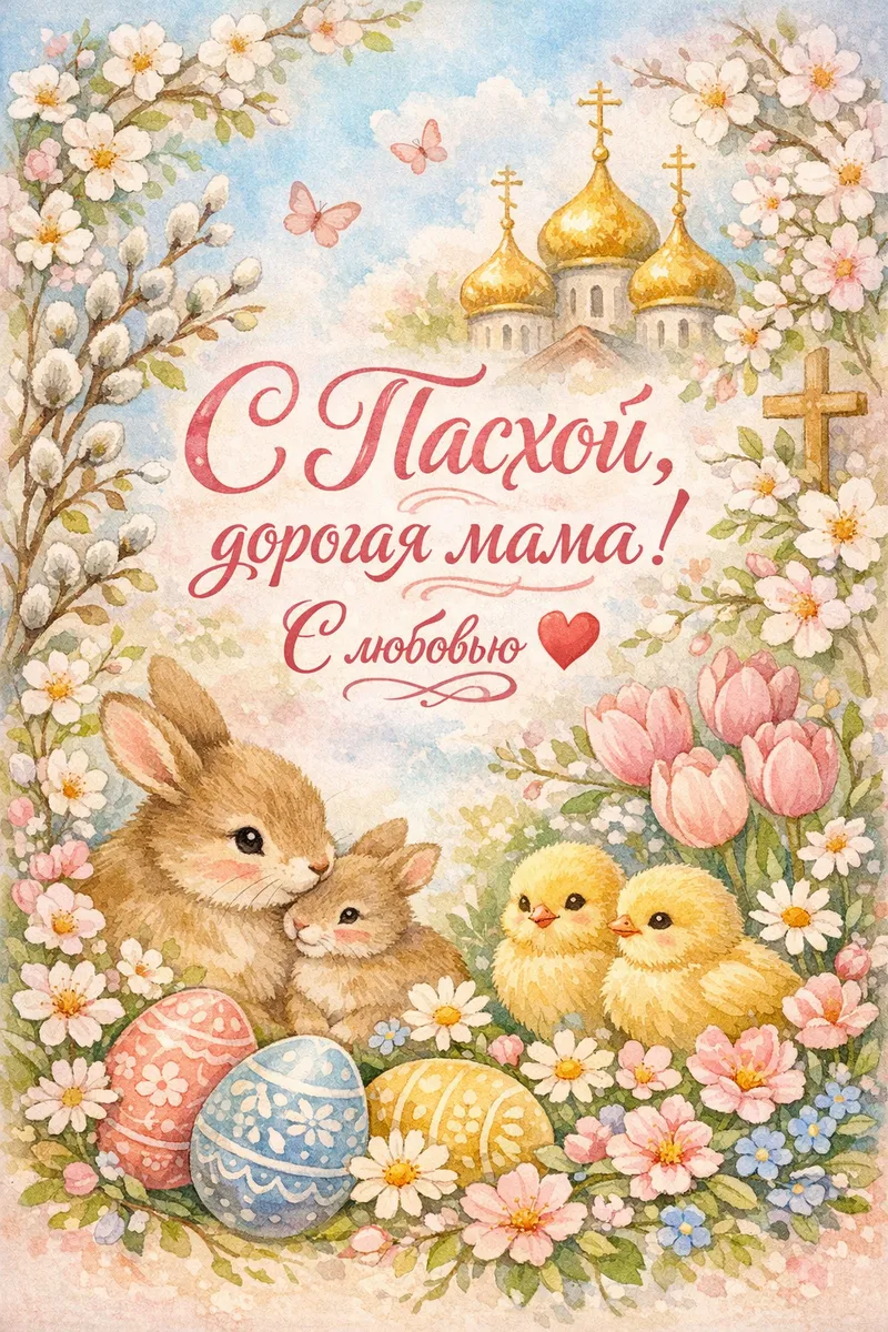 Готовые пасхальные открытки — открытка 31