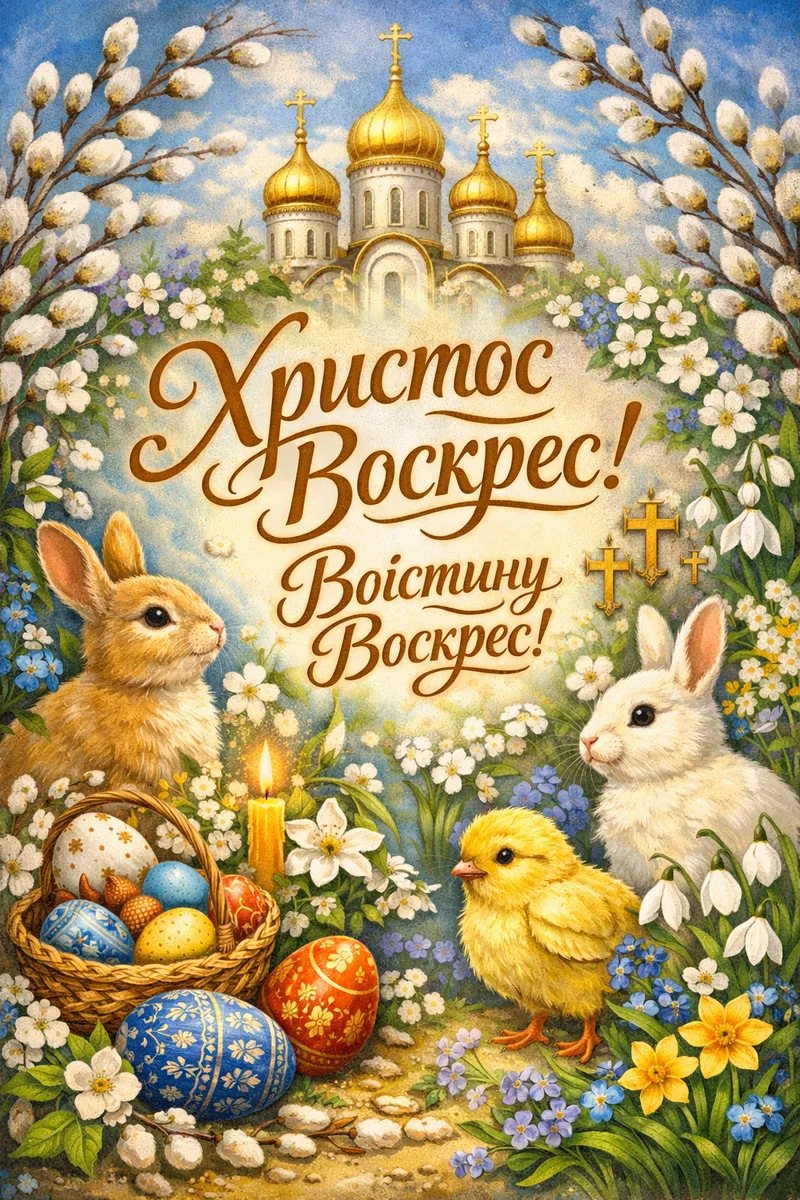 Готовые пасхальные открытки — открытка 10