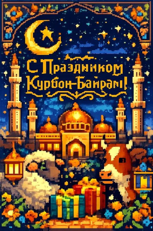 Готовые открытки на Курбан-Байрам — открытка 18