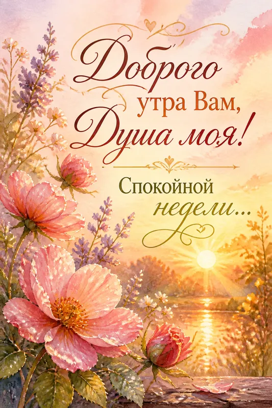 Готовые открытки с добрым утром — открытка 9
