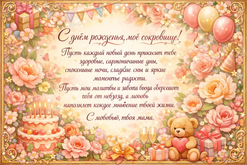 Готовые открытки маме — открытка 22