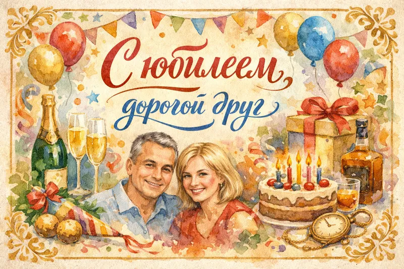 Готовые открытки другу — открытка 11