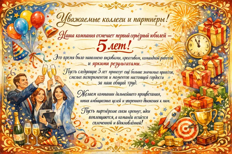 Готовые открытки коллеге — открытка 2