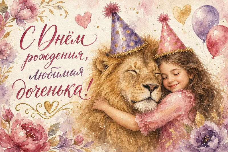 Готовые открытки дочери — открытка 19