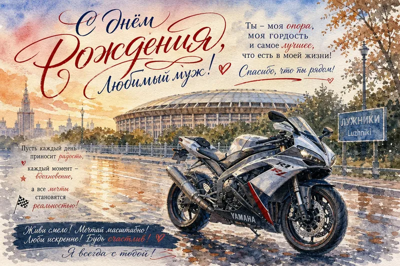 Готовые открытки мужу — открытка 12