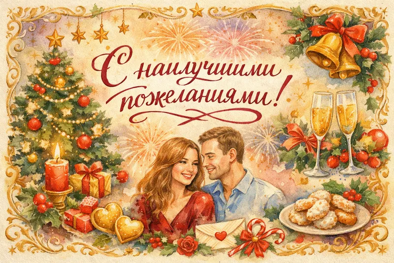 Готовые открытки жене — открытка 8