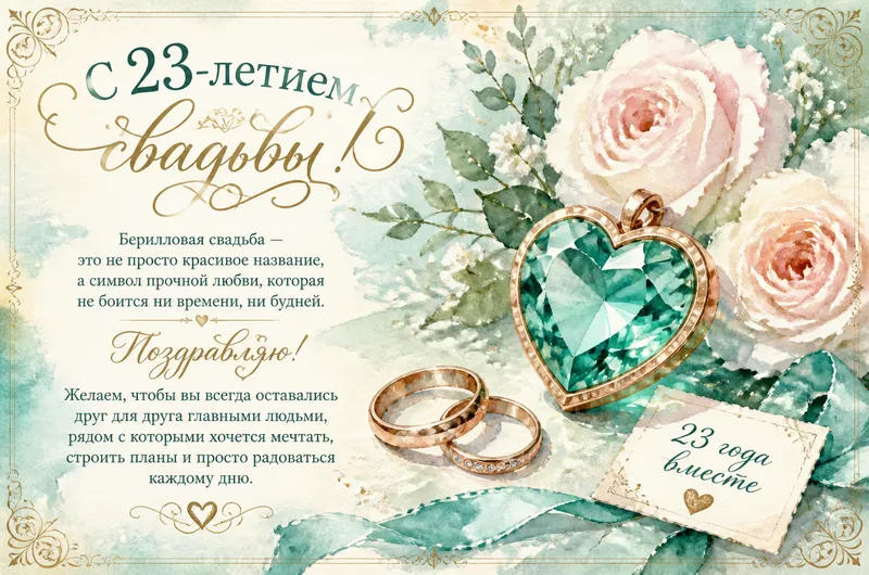 Готовые открытки молодожёнам — открытка 29