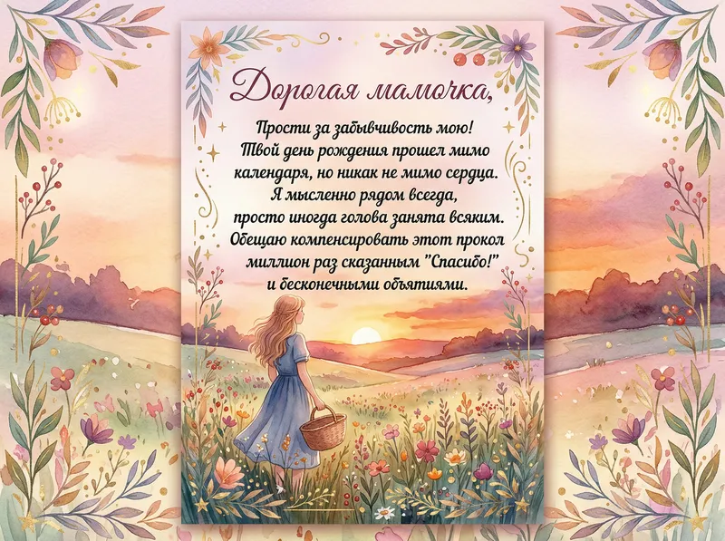 Готовые открытки маме — открытка 6
