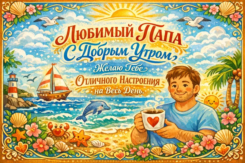 Готовые открытки папе — открытка 7