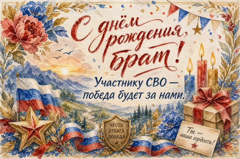 Готовые открытки брату — открытка 9
