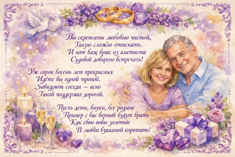 Готовые открытки молодожёнам — открытка 29