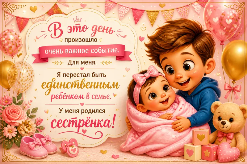 Готовые открытки сестре — открытка 18