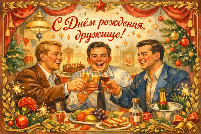 Готовые открытки другу — открытка 3