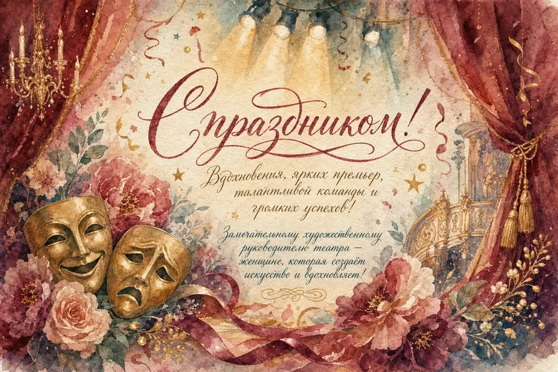 Готовые открытки женщине — открытка 29