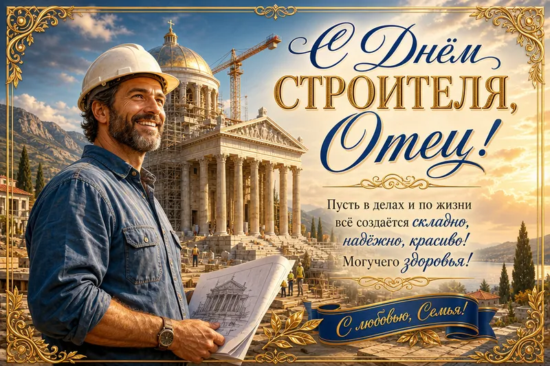 Готовые открытки папе — открытка 13