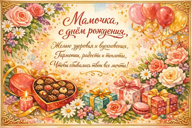 Готовые открытки маме — открытка 9