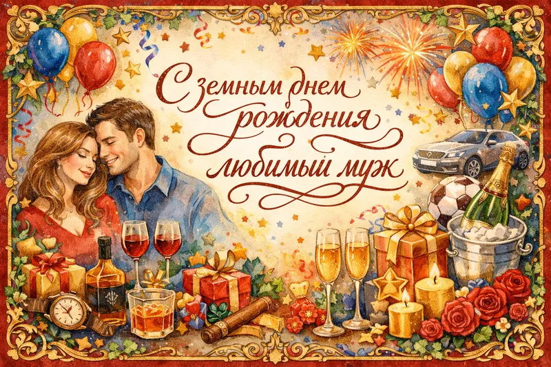 Готовые открытки мужу — открытка 2