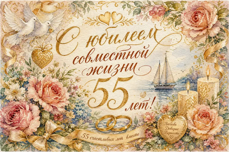 Готовые открытки молодожёнам — открытка 34