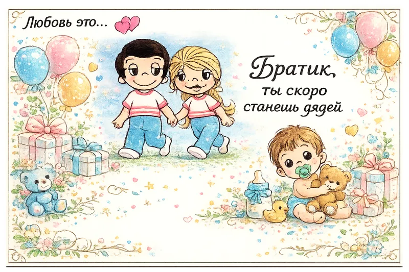 Готовые открытки брату — открытка 5