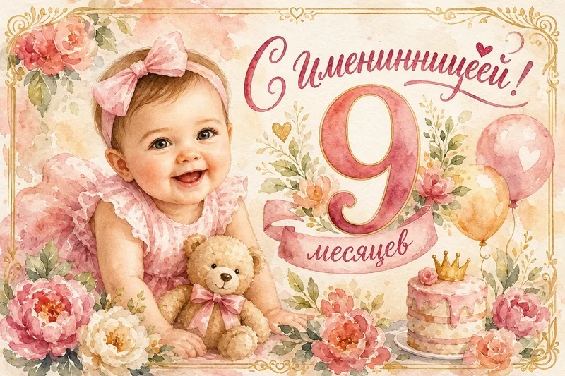 Готовые открытки девочке — открытка 21