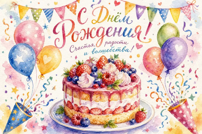 Готовые открытки девочке — открытка 19