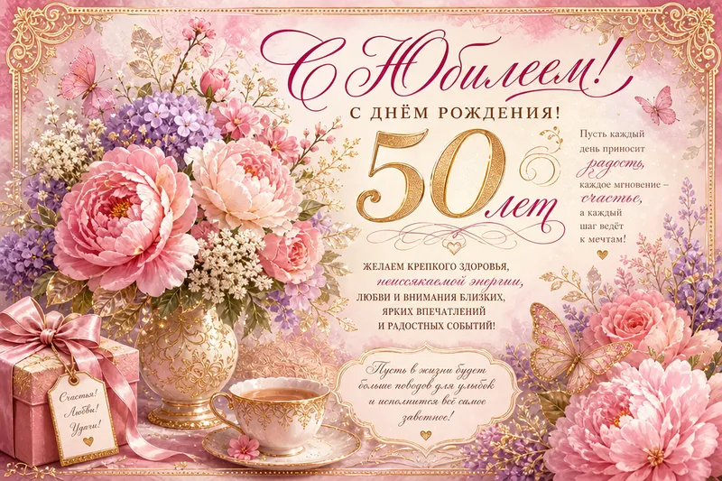 Готовые открытки женщине — открытка 40
