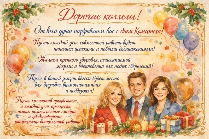 Готовые открытки коллеге — открытка 40