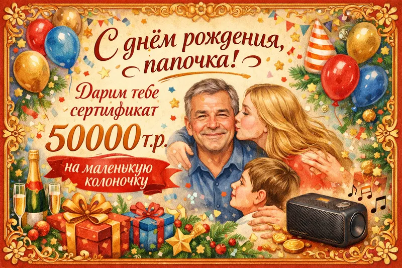 Готовые открытки папе — открытка 1
