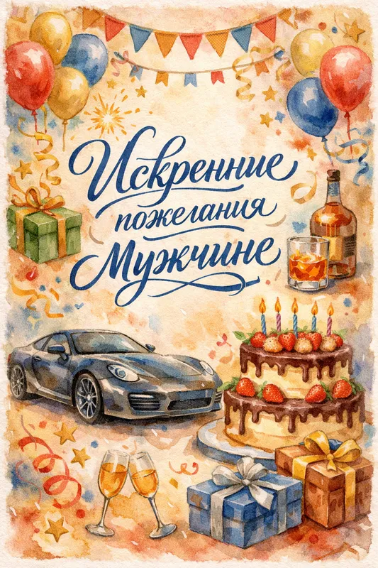 Готовые открытки мужчине — открытка 22