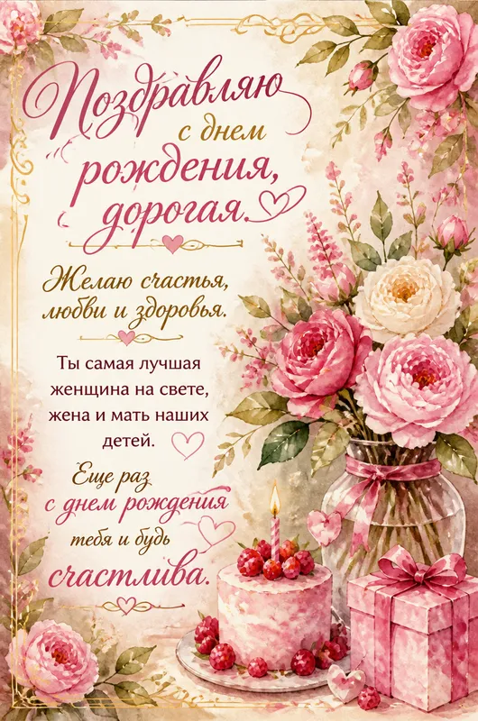 Готовые открытки женщине — открытка 35