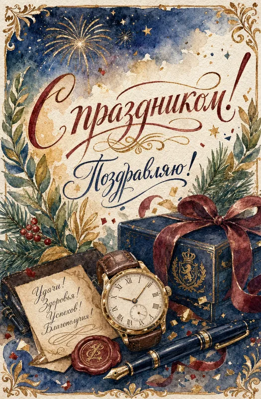 Готовые открытки мужчине — открытка 25