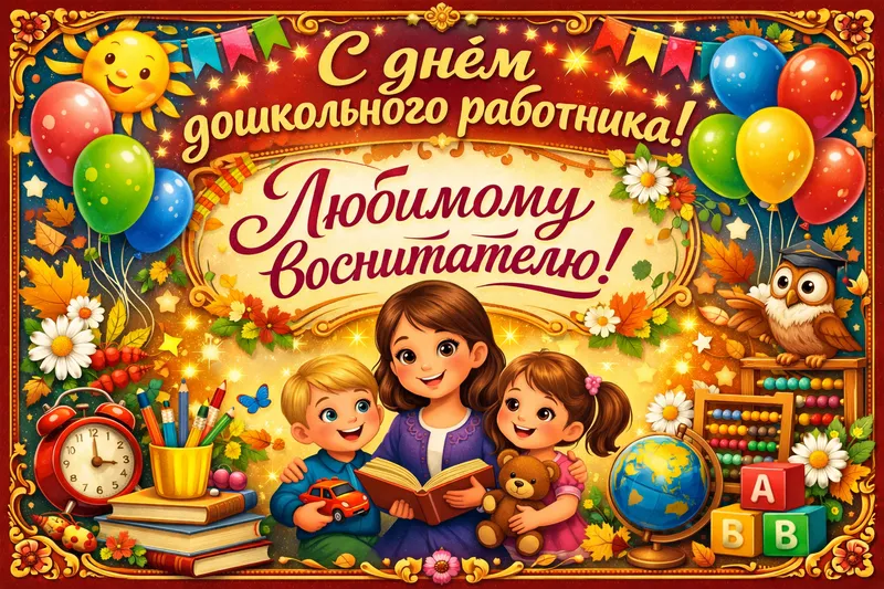 Готовые открытки учителю — открытка 39
