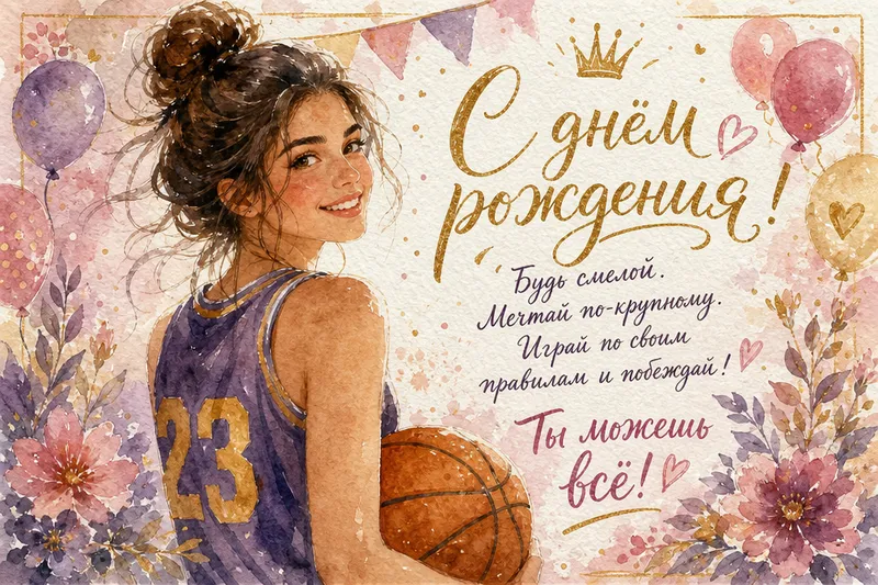Готовые открытки девочке — открытка 12