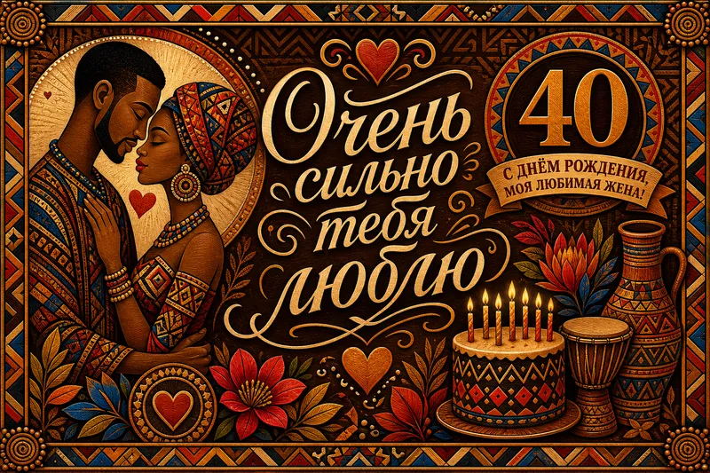 Готовые открытки жене — открытка 6