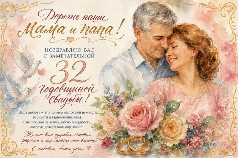 Готовые открытки молодожёнам — открытка 28