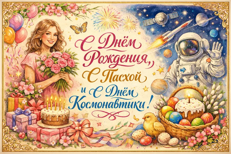 Готовые открытки женщине — открытка 12