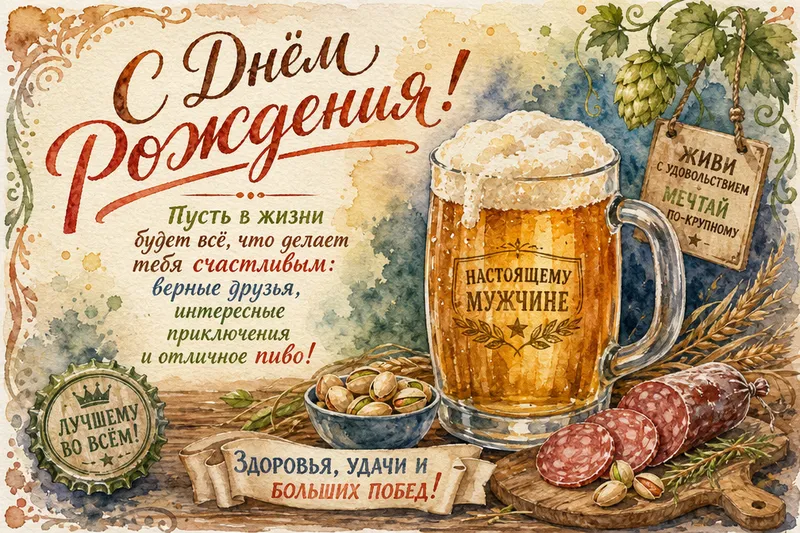 Готовые открытки мужчине — открытка 32