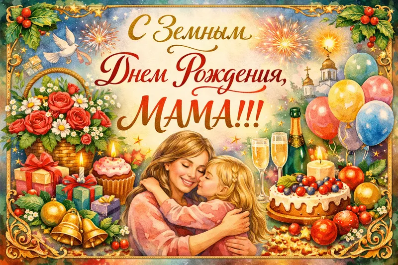 Готовые открытки маме — открытка 3