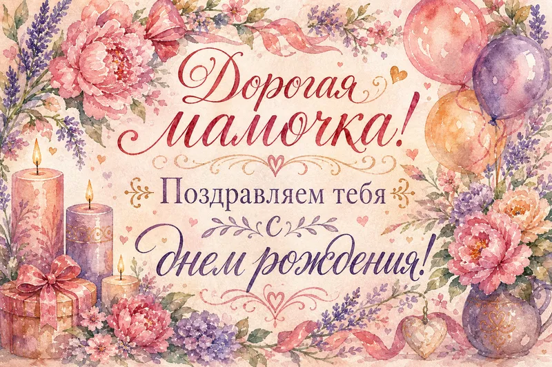 Готовые открытки маме — открытка 29