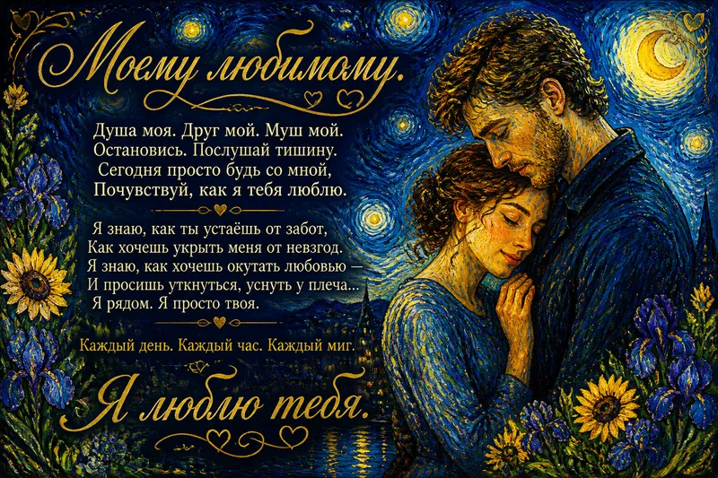 Готовые открытки мужу — открытка 6