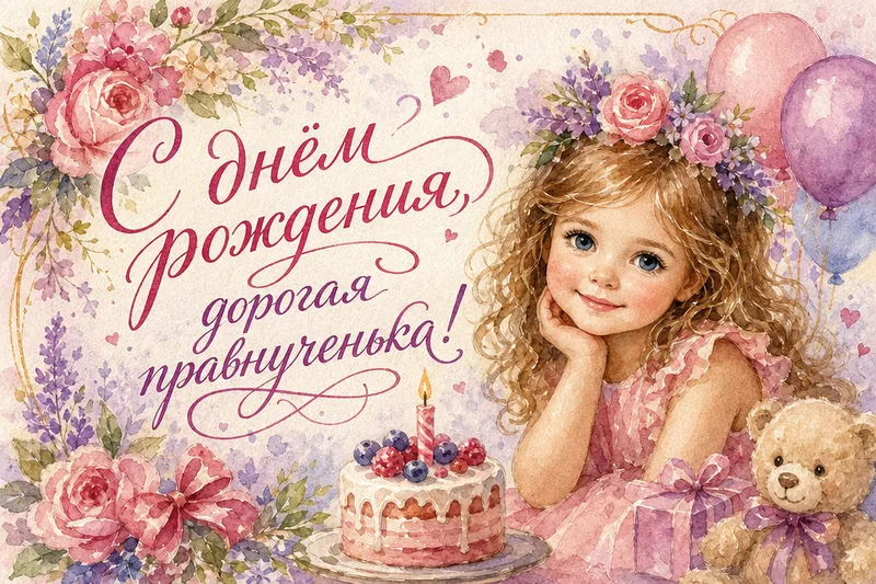 Готовые открытки девочке — открытка 13
