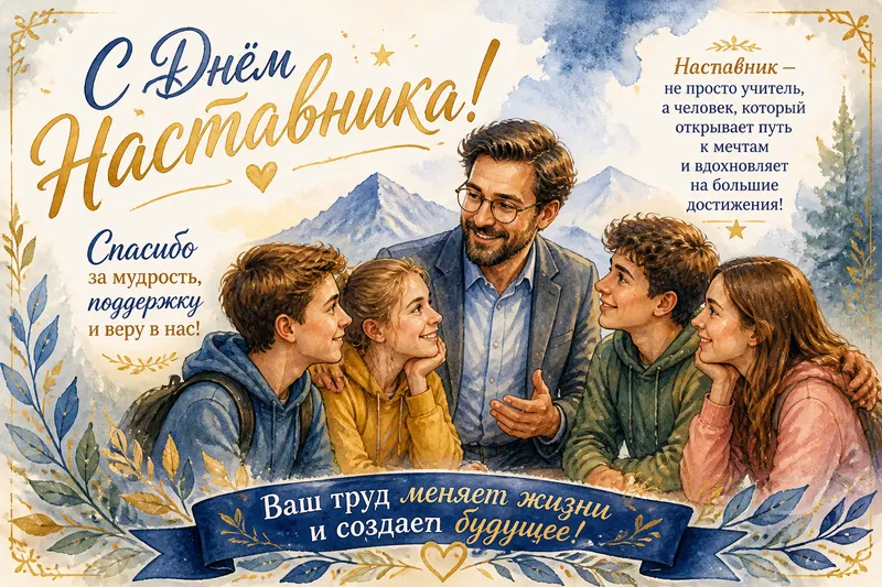Готовые открытки учителю — открытка 8