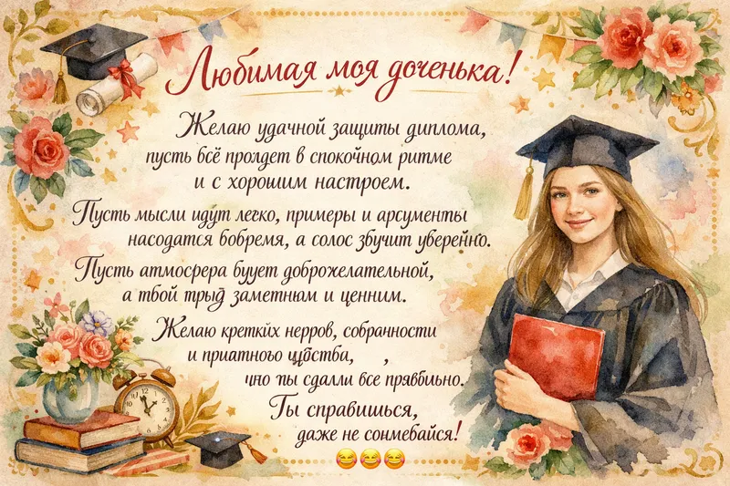Готовые открытки дочери — открытка 14